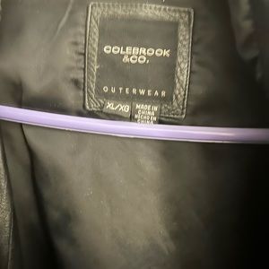 Woman’s black leather jacket XL